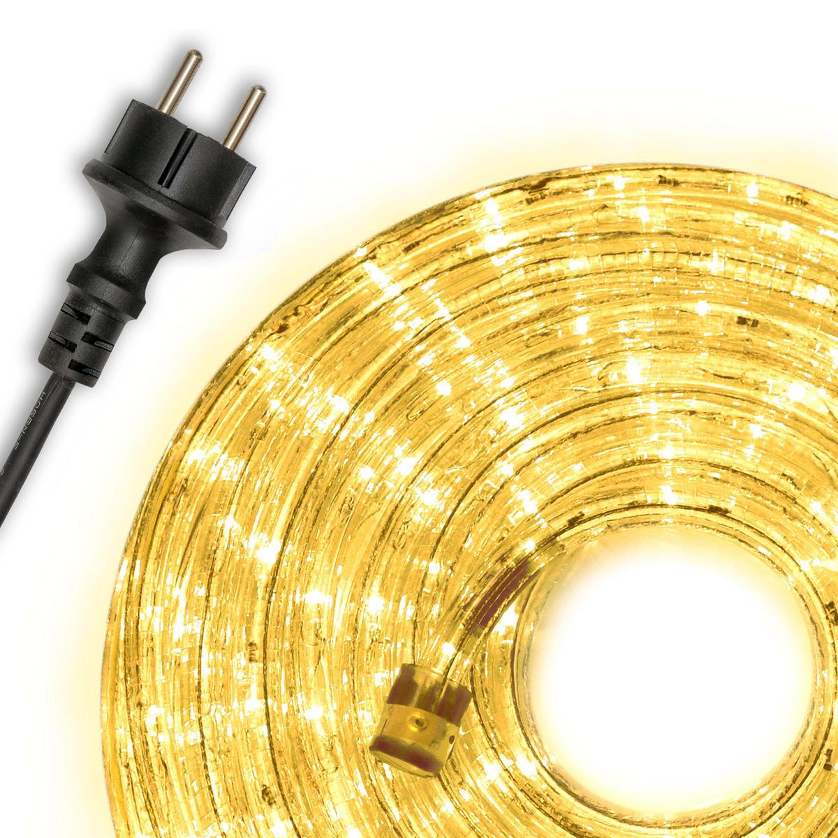 10m LED světelná hadice / kabel - žlutá